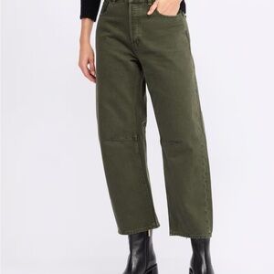 Madewell Darted Barell Jean Olive - Size 27
